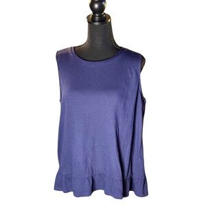 Michael Kors Purple Boxy Tank Top